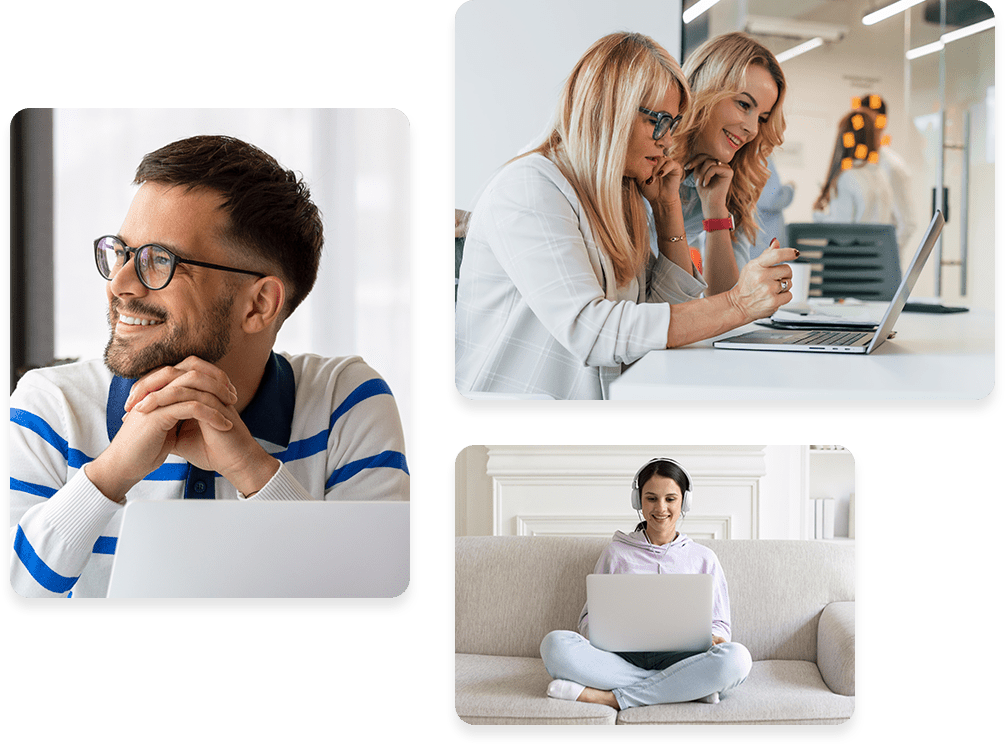 Finance professional reviewing automated invoice data on a tablet